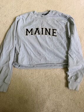 Brandy Melville Pale Blue Crewneck Top